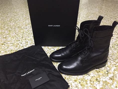 ysl ranger boots double laced